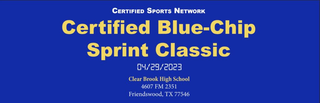 2023 Certified Blue-Chip Sprint Classic Meet Information